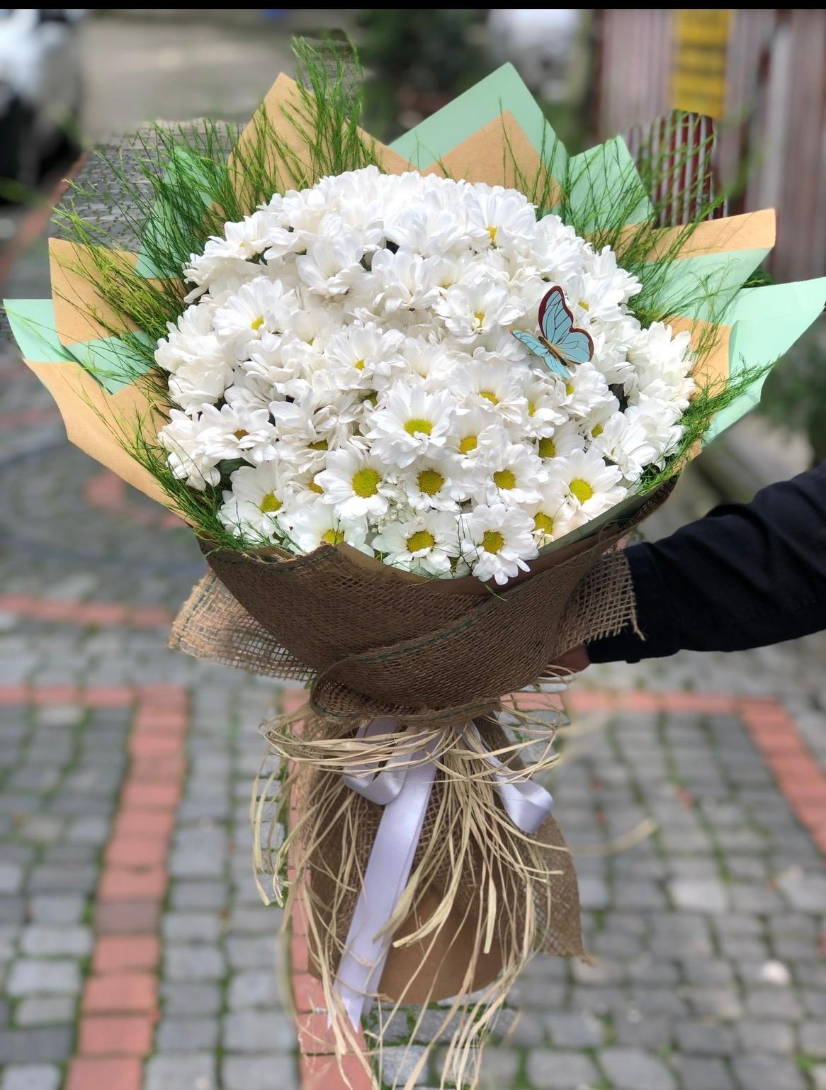 Beyaz Papatya Buketi